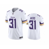 Men's Minnesota Vikings #31 Cam Akers White 2023 F.U.S.E. Vapor Throwback Limited Stitched Jersey