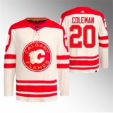 Men's Calgary Flames #20 Blake Coleman 2023 Cream Heritage Classic Primegreen Stitched Jersey