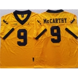 Men's Michigan Wolverines #9 McCARTHY Yellow Stitched Jersey