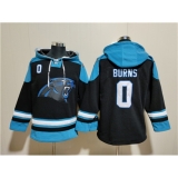 Men's Carolina Panthers #0 Brian Burns Black Ageless Must-Have Lace-Up Pullover Hoodie