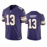 Men's Minnesota Vikings #13 N'Keal Harry Purple 2023 F.U.S.E. Throwback Vapor Untouchable Limited Football Stitched Jersey