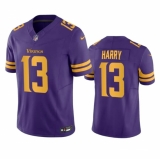Men's Minnesota Vikings #13 N'Keal Harry Purple 2023 F.U.S.E. Color Rush Limited Football Stitched Jersey