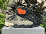 2023.11 Undefeated X Authentic Air Jordan 4 “Olive Canvas”- ZL (32)