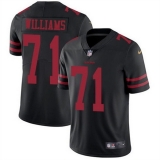 Men's San Francisco 49ers #71 Trent Williams Black Anniversary Vapor Untouchable Limited Stitched Football Jersey