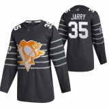 Men's Pittsburgh Penguins #35 Tristan Jarry Grey All Star Stitched NHL Jersey
