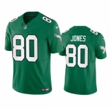 Men's Philadelphia Eagles #80 Julio Jones Green 2023 F.U.S.E. Throwback Vapor Untouchable Limited Football Stitched Jersey