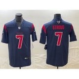 Men's Houston Texans #7 CJ Stroud Navy Blue New 2019 Color Rush Stitched NFL Nike Limited Jersey