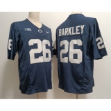 Men's Penn State Nittany Lions #26 Saquon Barkley Navy cStitched Jersey