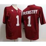 Men's Alabama Crimson Tide #1 Kool-Aid McKinstry Red 2023 F.U.S.E. Stitched Football Jersey