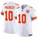 Men's Kansas City Chiefs #10 Isiah Pacheco White 2023 F.U.S.E. Vapor Untouchable Limited Football Stitched Jersey