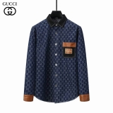 2023.11 Gucci long shirt shirt man M-3XL (105)