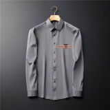 2023.7 Burberry long shirt shirt man M-3XL (12)