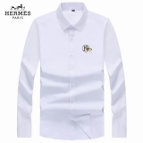 2023.8 Hermes long shirt shirt man S-4XL (18)
