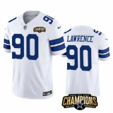 Men's Dallas Cowboys #90 DeMarcus Lawrence White 2023 F.U.S.E. NFC East Champions Football Stitched Jersey