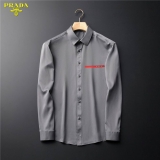 2023.7 Prada long shirt shirt man M-2XL (11)