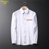 2023.7 Prada long shirt shirt man M-2XL (10)