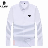 2023.8 Prada long shirt shirt man S-4XL (19)