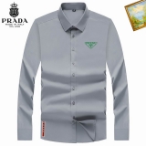 2023.9 Prada long shirt shirt man S-4XL (31)