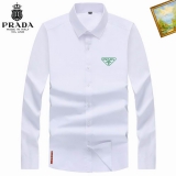 2023.9 Prada long shirt shirt man S-4XL (29)