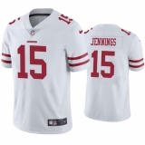 Mens San Francisco 49ers #15 Jauan Jennings Nike White Vapor Limited Player Jersey