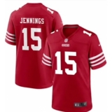 Men's San Francisco 49ers #15 Jauan Jennings 2022 New Red Vapor Untouchable Limited Stitched Jersey