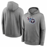 Men's Tennessee Titans Heather Gray Primary Logo Long Sleeve Hoodie