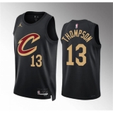 Men's Cleveland Cavaliers #13 Tristan Thompson Black Statement Edition Stitched Jersey