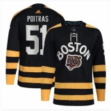 Men's Boston Bruins #51 Matthew Poitras Black Winter Classic Primegreen Stitched Jersey