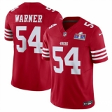 Men's San Francisco 49ers #54 Fred Warner Red 2023 F U S E Vapor Untouchable Limited Stitched Football 2024 Super Bowl LVIII Jersey