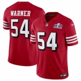 Men's San Francisco 49ers #54 Fred Warner New Red 2023 F U S E Vapor Untouchable Limited Stitched Football 2024 Super Bowl LVIII Jersey