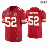 Men's Kansas City Chiefs #52 Creed Humphrey Red 2023 F U S E Vapor Untouchable Limited Stitched 2024 Super Bowl LVIII Jersey
