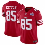 Youth San Francisco 49ers #85 George Kittle Red 2023 F U S E Vapor Untouchable Limited Stitched Football 2024 Super Bowl LVIII Jersey