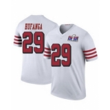 Youth San Francisco 49ers #29 Talanoa Hufanga White Throwback 2023 F U S E With John Madden Vapor Limited Stitched Football 2024 Super Bowl LVIII Jer
