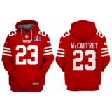 Men's San Francisco 49ers #23 Christian McCaffrey Red Super Bowl LVIII Alternate Pullover Hoodie