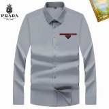 2024.1 Prada long shirt shirt man S-4XL (42)