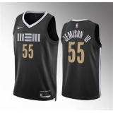 Men's Memphis Grizzlies #55 Trey Jemison Iii Black 2023-24 City Edition Stitched Jersey
