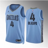 Men's Memphis Grizzlies #4 Victor Oladipo Blue Statement Edition Stitched Jersey