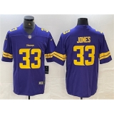 Men's Minnesota Vikings #33 Aaron Jones Purple Gold Vapor Untouchable Limited Stitched Jersey