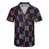 2023.8 Gucci short shirt Man M-3XL (82)