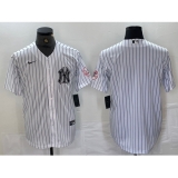 Men's New York Yankees Blank White With 2024 Cool Base Stitched Jersey