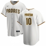 Men's San Diego Padres #10 Jurickson Profar White Cool Base Baseball Stitched Jersey