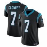Men's Carolina Panthers #7 Jadeveon Clowney Black Vapor Limited Football Stitched Jersey