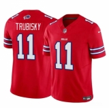 Men's Buffalo Bills #11 Mitch Trubisky Red 2023 F.U.S.E. Vapor Untouchable Limited Football Stitched Jersey