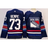 Men's New York Rangers #73 Matt Rempe Navy Alternate Authentic Jersey