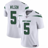 Men's New York Jets #5 Garrett Wilson White Vapor Untouchable Limited Football Stitched Jersey