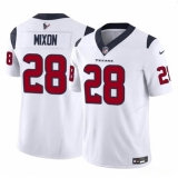 Men's Houston Texans #28 Joe Mixon White 2024 F.U.S.E. Vapor Untouchable Football Stitched Jersey