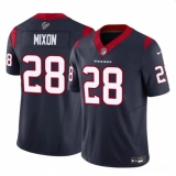 Men's Houston Texans #28 Joe Mixon Navy 2024 F.U.S.E. Vapor Untouchable Football Stitched Jersey