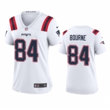 Women's New England Patriots #84 Kendrick Bourne White Stitched Jersey(Run Small)