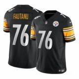 Men's Pittsburgh Steelers #76 Troy Fautanu Black 2024 Draft F.U.S.E. Vapor Untouchable Limited Football Stitched Jersey