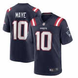Mens New England Patriots #10 Drake Maye Nike Navy Vapor Untouchable Limited Jersey